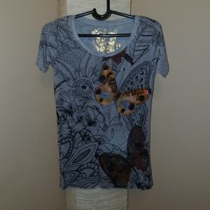 Desigual butterfly t-shirt - size S